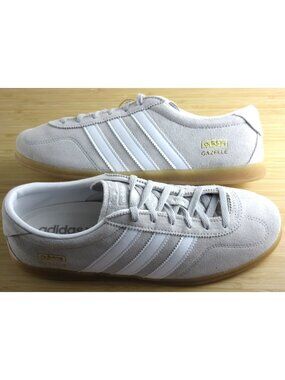 Adidas Women's Gazelle Lo Pro Suede Shoes Grey Cloud White Sizes NIB JS4516